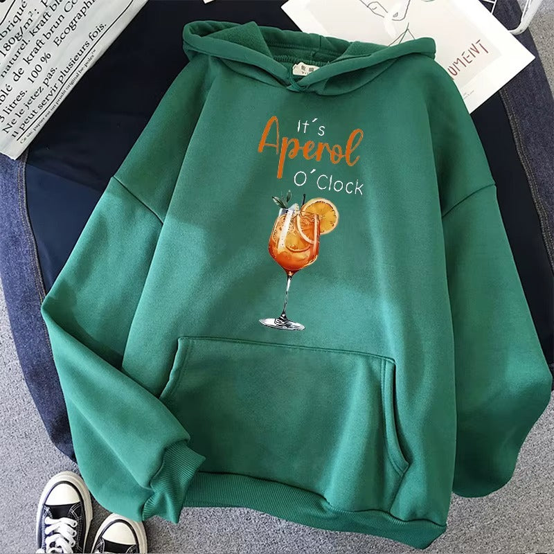 Vintage Aperol O'Clock Graphic Hoodie