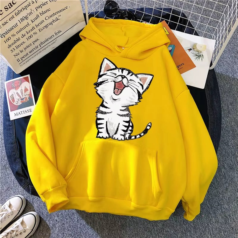 Purrfect 90s Vibes Hoodie