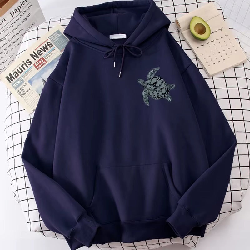 Women's Hoodie Sea Turtle Print