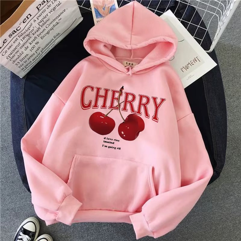 Cherry Love Y2K Gothic Hoodie