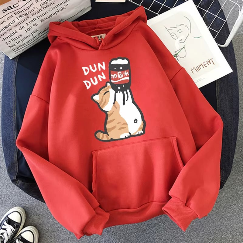 Vintage 90s Cartoon Cat Hoodie
