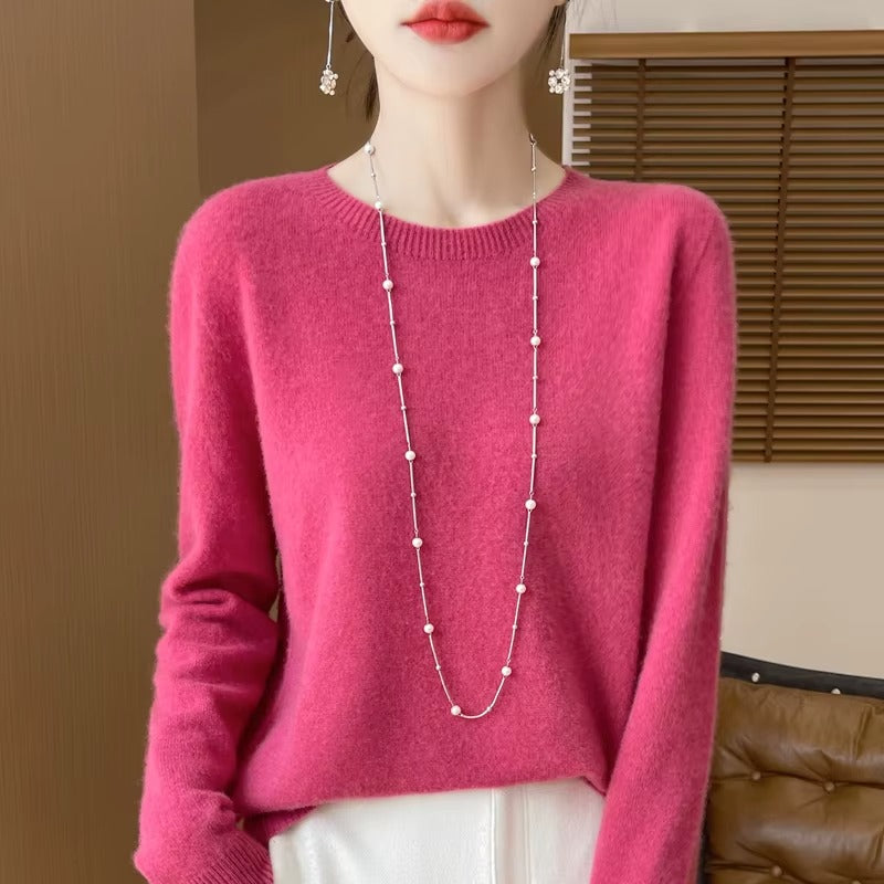 Warm Pullover O-Neck Sweater for Women