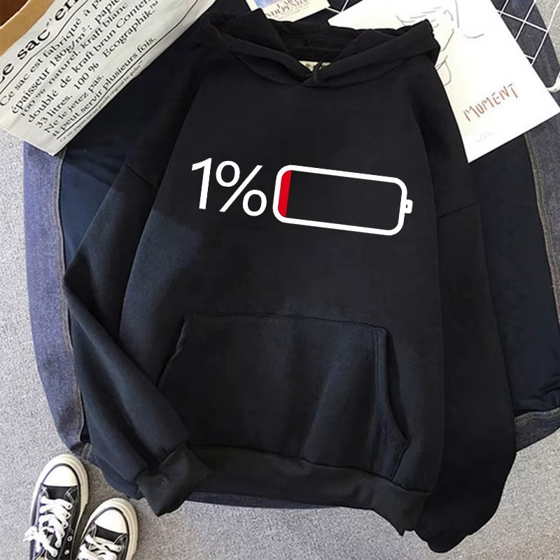 Women's 'Battery Low' Graphic Hoodie