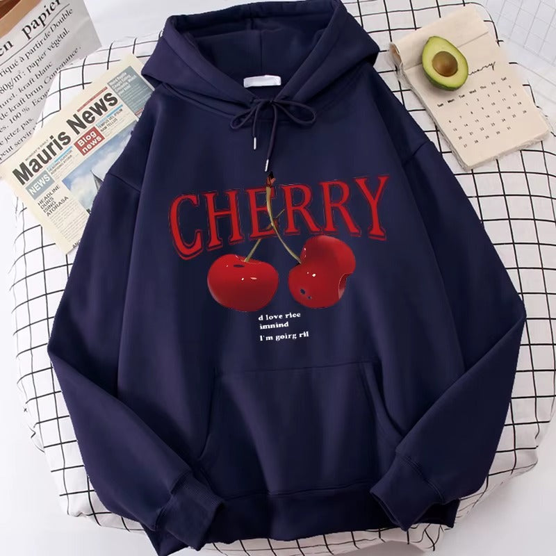 Cherry Love Y2K Gothic Hoodie