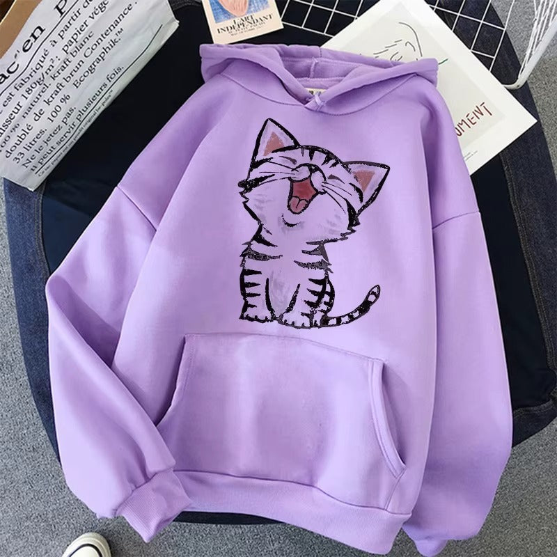 Purrfect 90s Vibes Hoodie