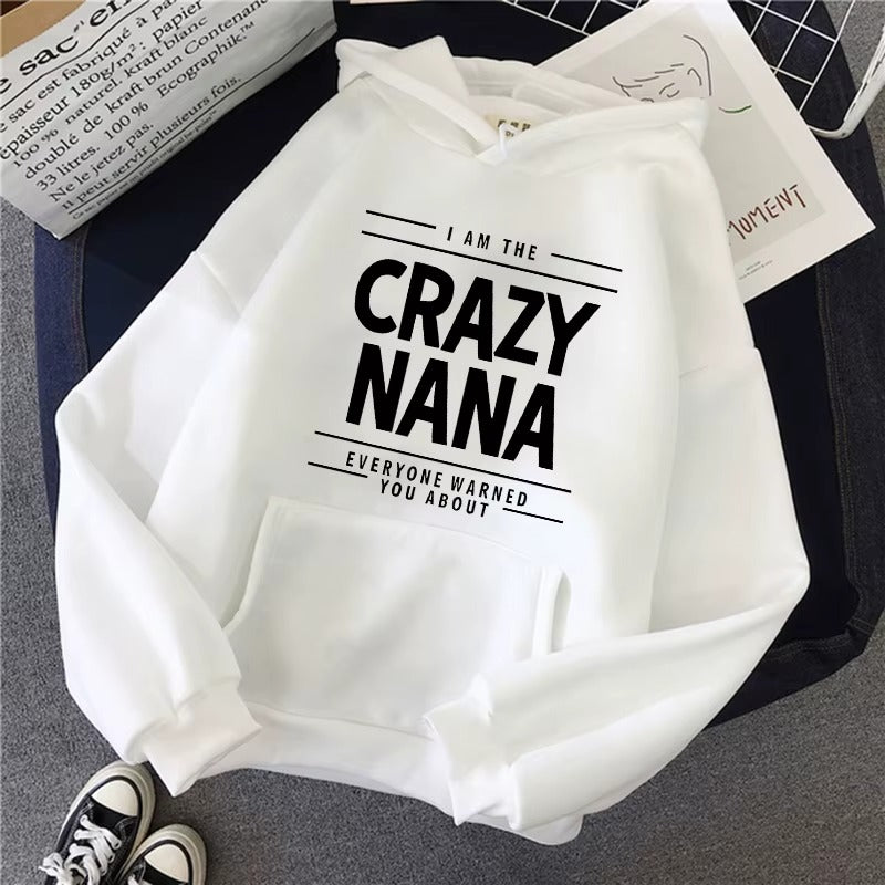 Vintage Crazy Nana Graphic Hoodie