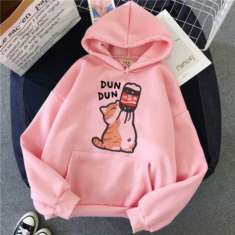Vintage 90s Cartoon Cat Hoodie