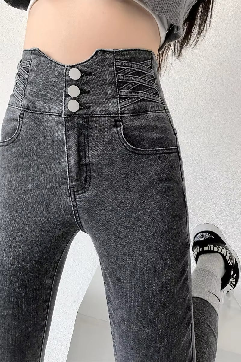Y2K High Waist Skinny Jeans
