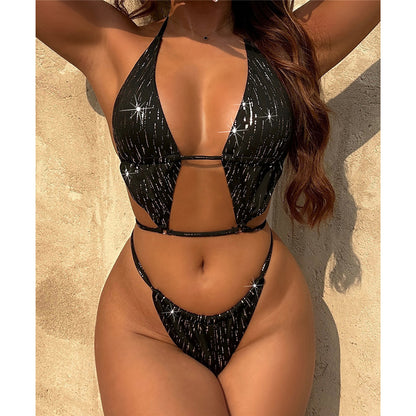 Irene Halter Sparkling High Leg Cut Bikini