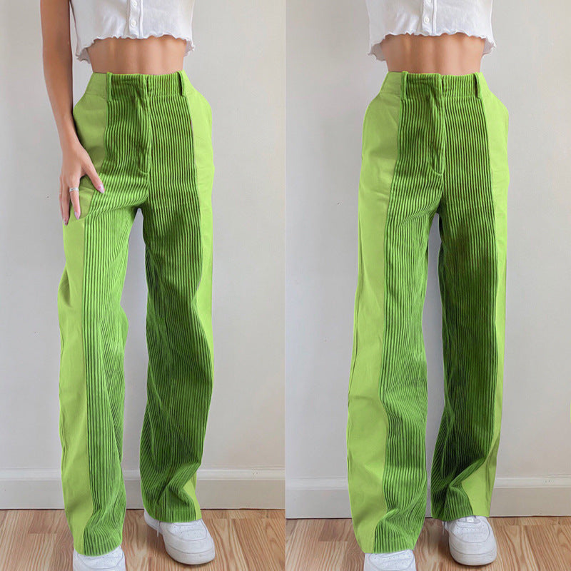 Janet Casual Corduroy Woman Pants