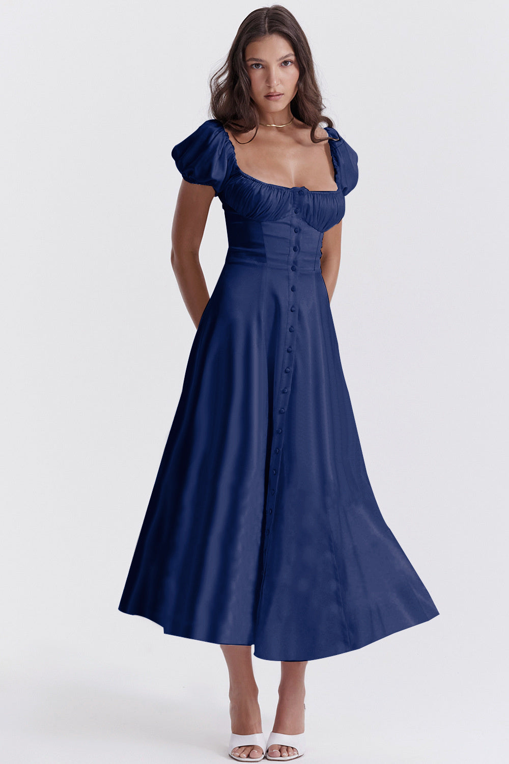 Alice Puff Sleeve Midi Dress