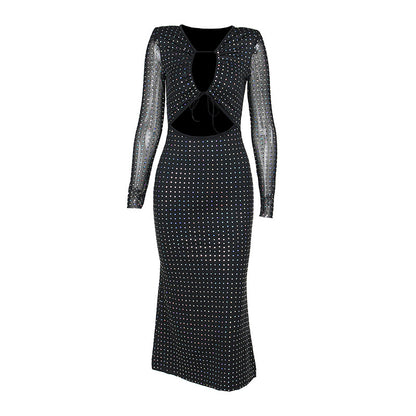 Susan Sequin Sparkle Sexy Maxi Dress
