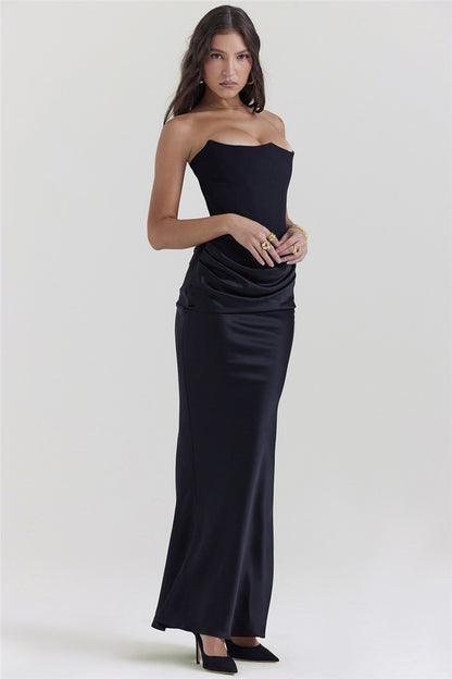 Ellen Strapless Bodycon Sexy Maxi Dress