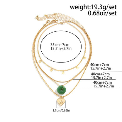 Beverly Vintage Style Peace Buckle Pendant Necklace