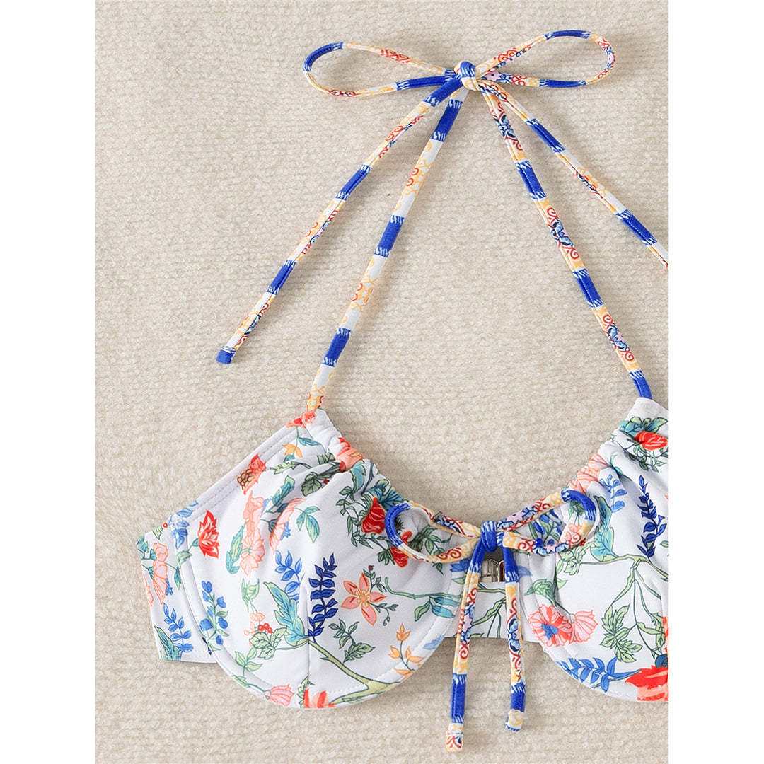 Candice Halter Printed Underwired Bikini