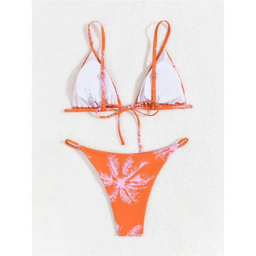 Melissa Printed High Leg Cut Padded Bikini