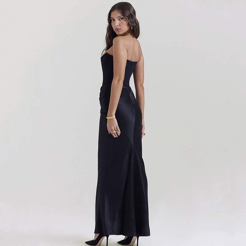 Hayley Strapless Corset Maxi Dress