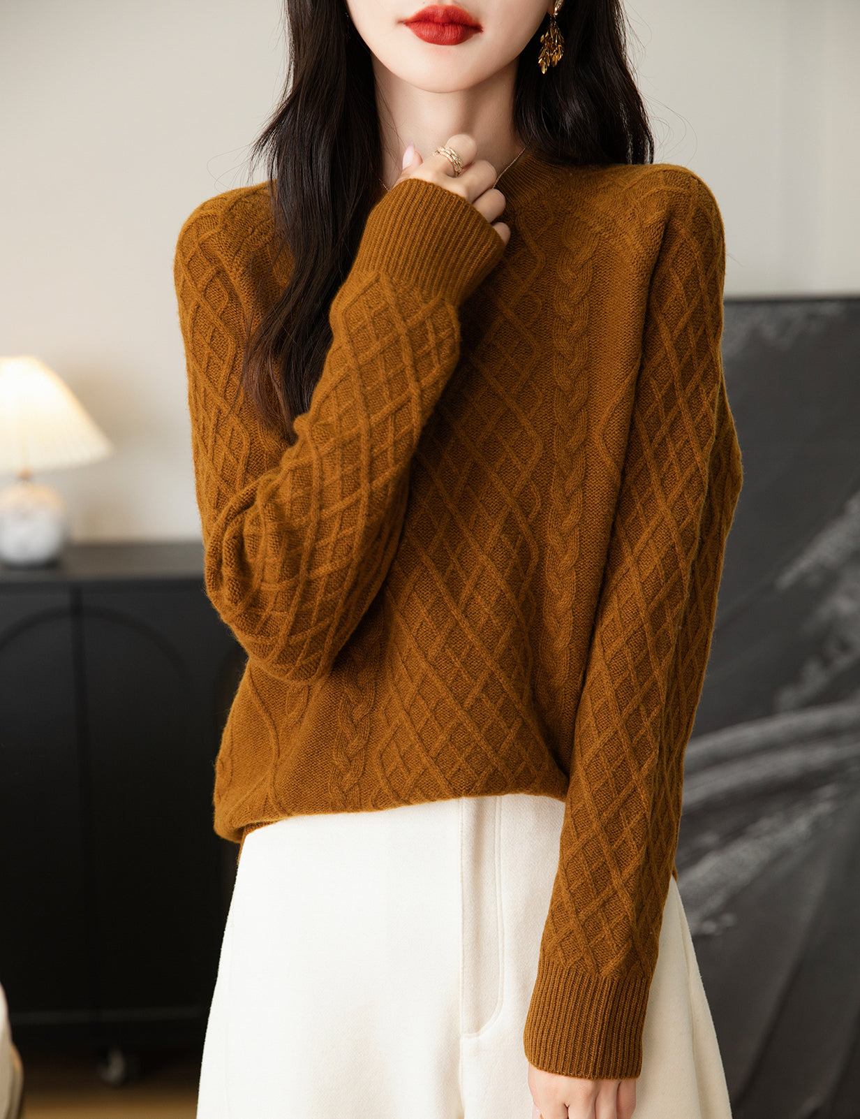 Lauren Woman Crew Neck Soft Long Sleeve Sweater