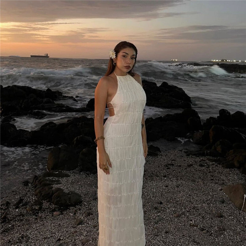 Ilona Halter Backless Sexy Maxi Dress