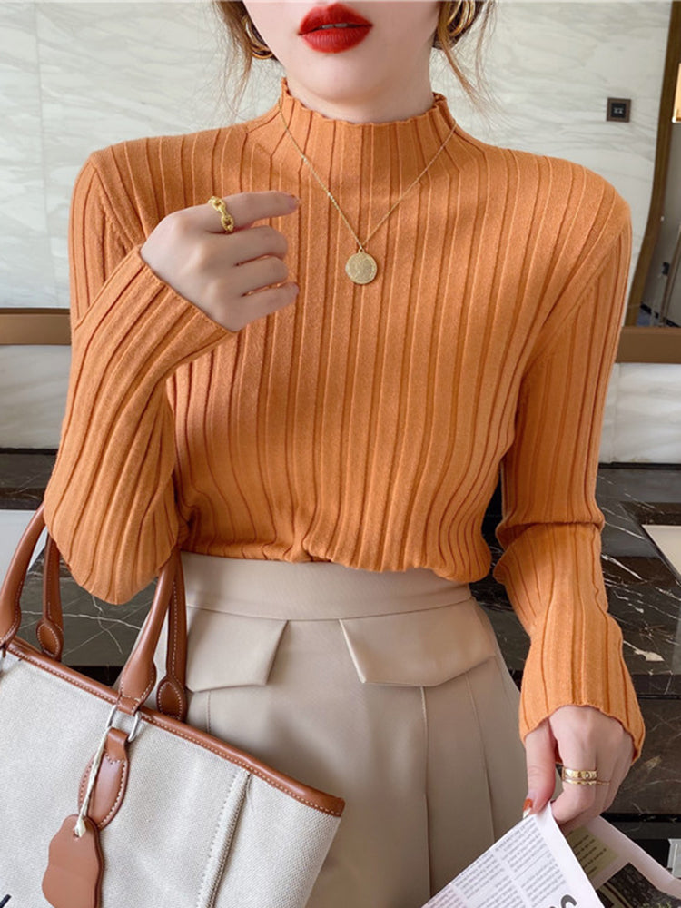 Sophie Turtleneck Long Sleeve Woman Sweater