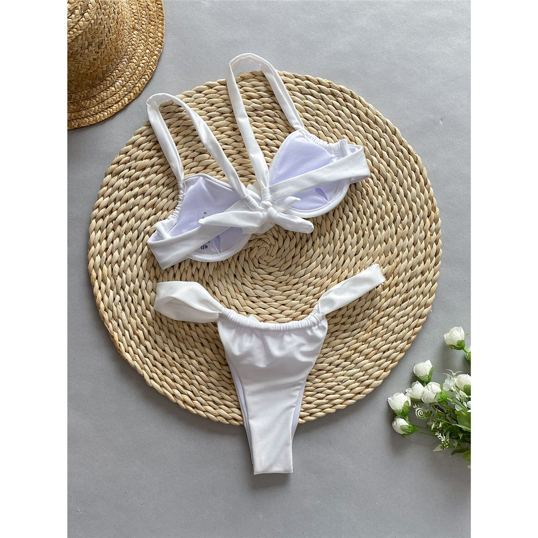 Ruby 3D Flowers High Leg Cut Underwired Bikini