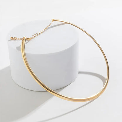 Whitney Vintage Iron Metal Torques Choker Necklace