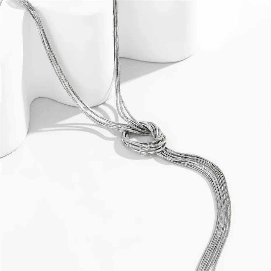 Jennifer Sexy Adjustable Snake Bone Chain Necklace