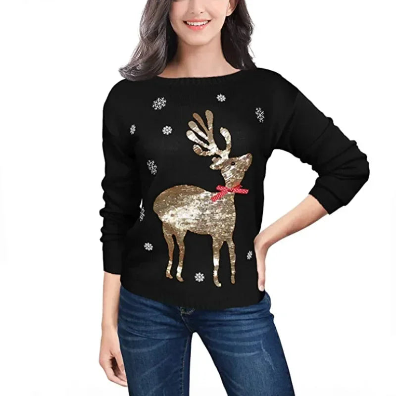 Aimee Christmas Knit Women Pullover