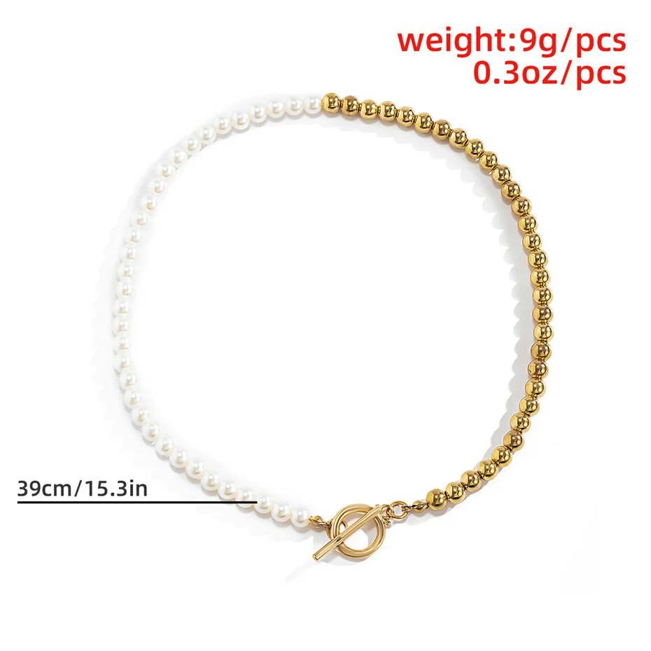 Wendy Pearl Chain Necklace