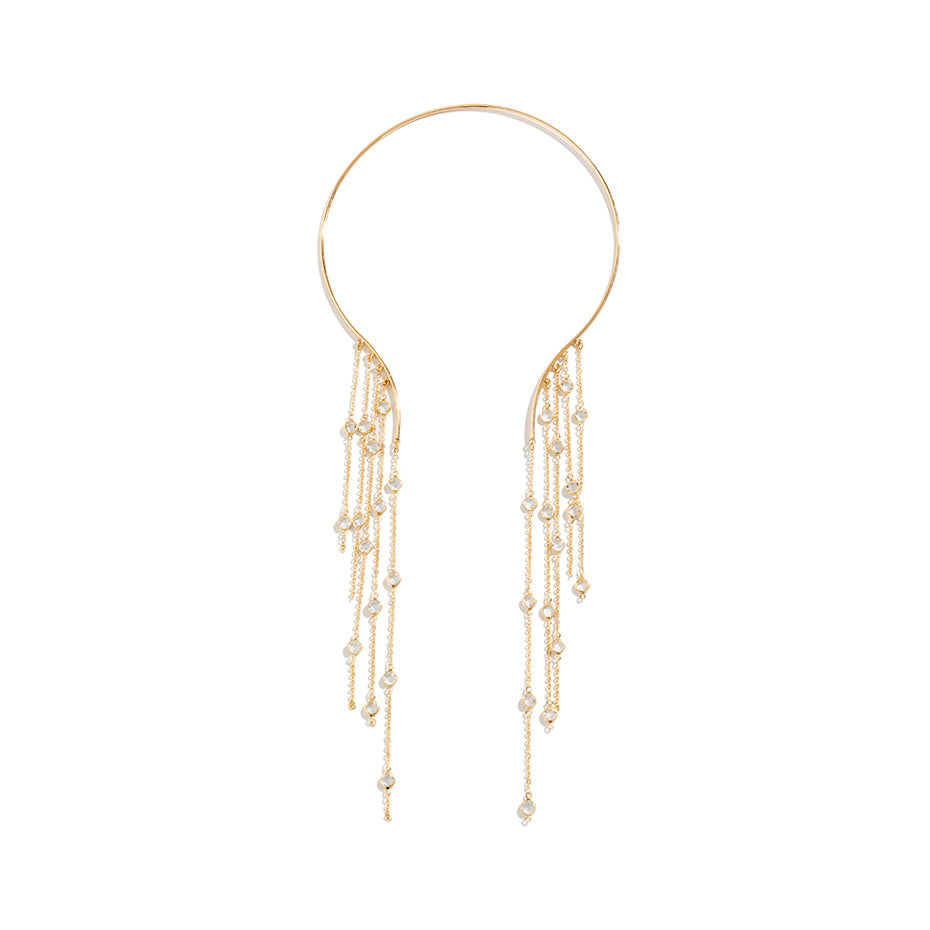 Abby Long Tassel Pendant Necklace