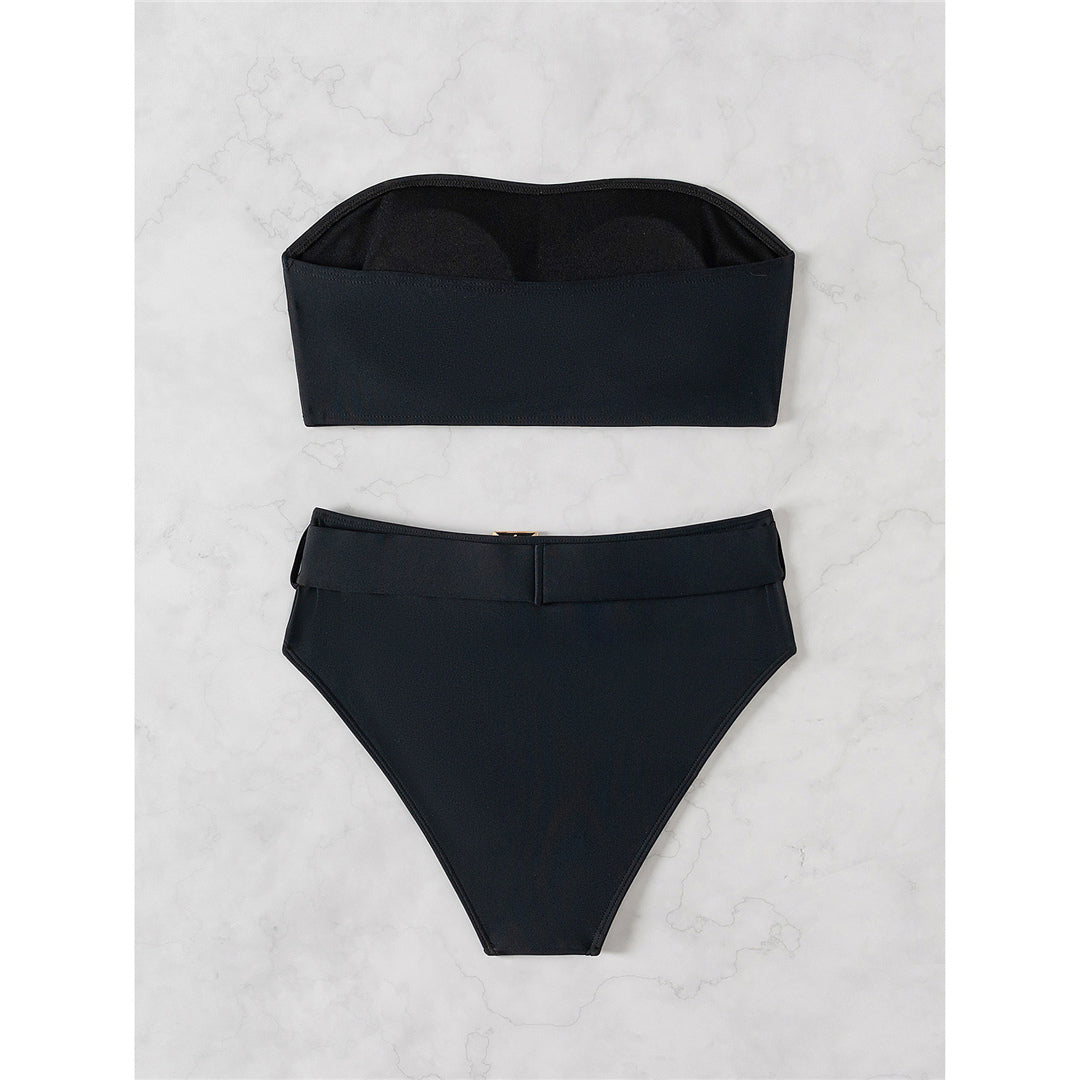 Rachel Bandeau With Belt High Waist Bikini