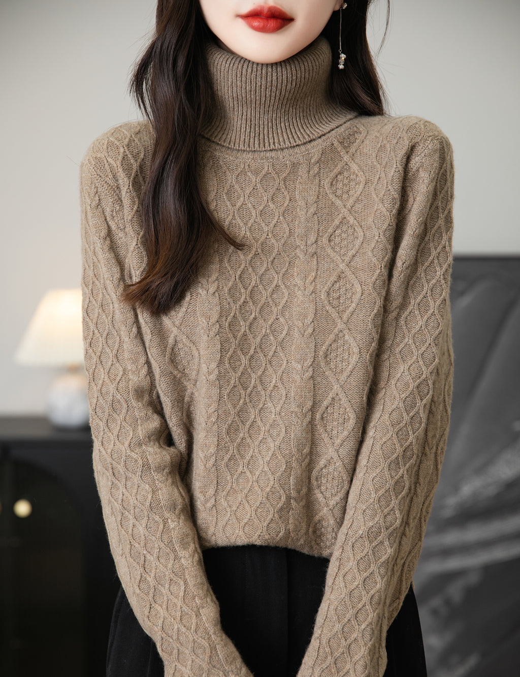 Pat Woman Wool Turtleneck Sweater