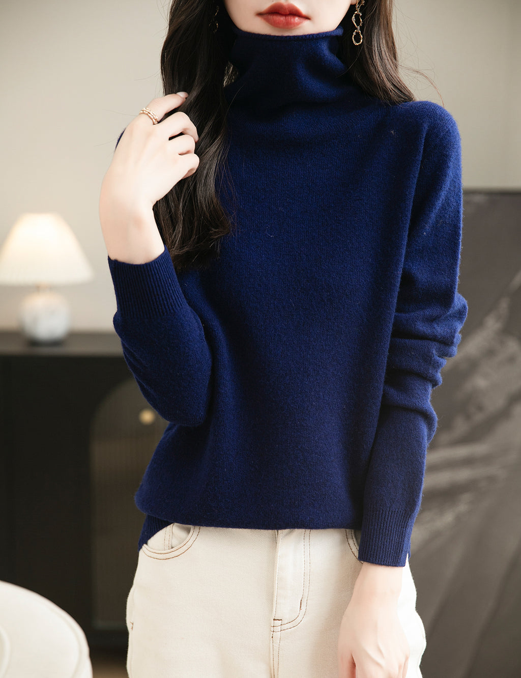 Irene Woman Turtleneck Sweater