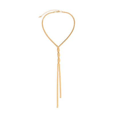 Anita Flat Snake Long Chain Necklace