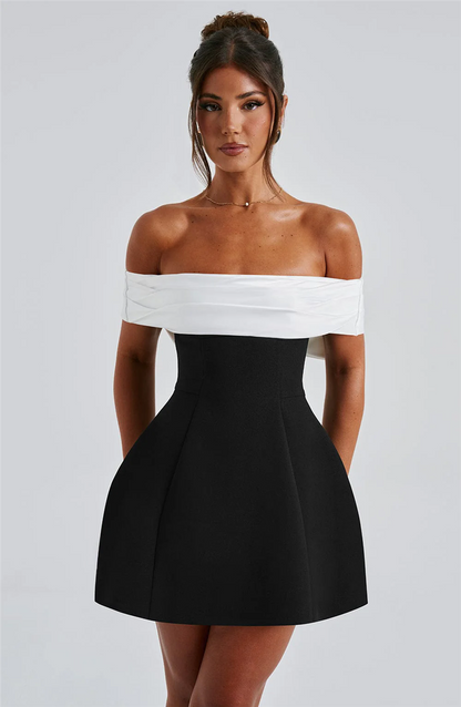 Lorraine Bow Backless Sexy Mini Dress