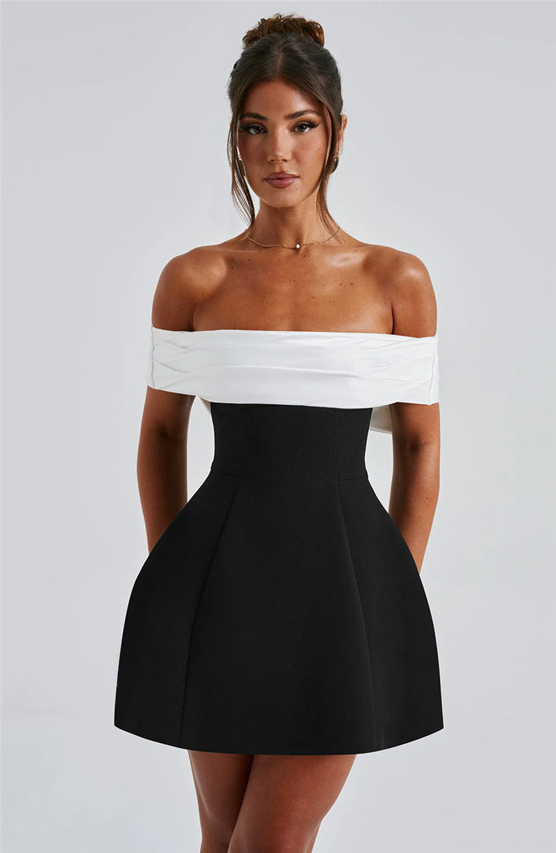 Lorraine Bow Backless Sexy Mini Dress