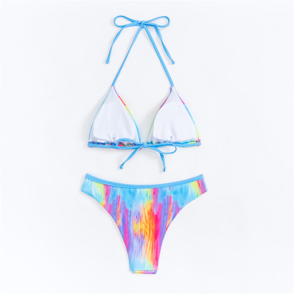 Amanda Sexy Halter Tie Dye Brazilian Bikini