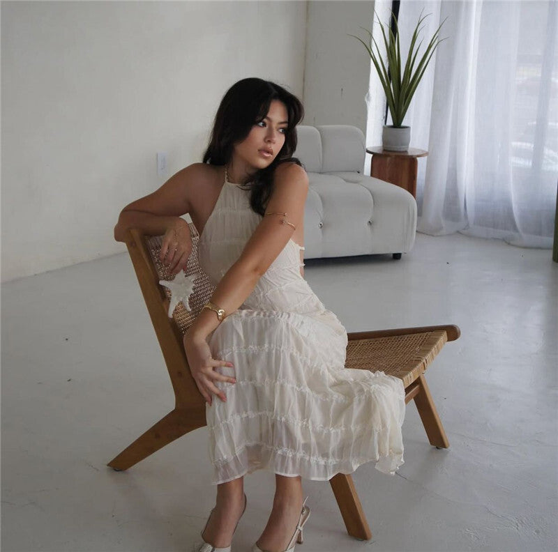 Ilona Halter Backless Sexy Maxi Dress