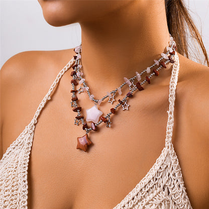 Joan Boho Colorful Stone Necklace
