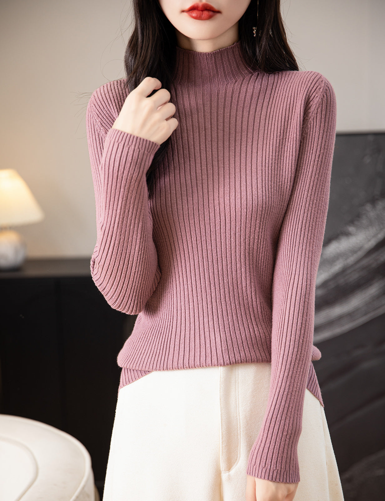 Holly Turtleneck Woman Sweater