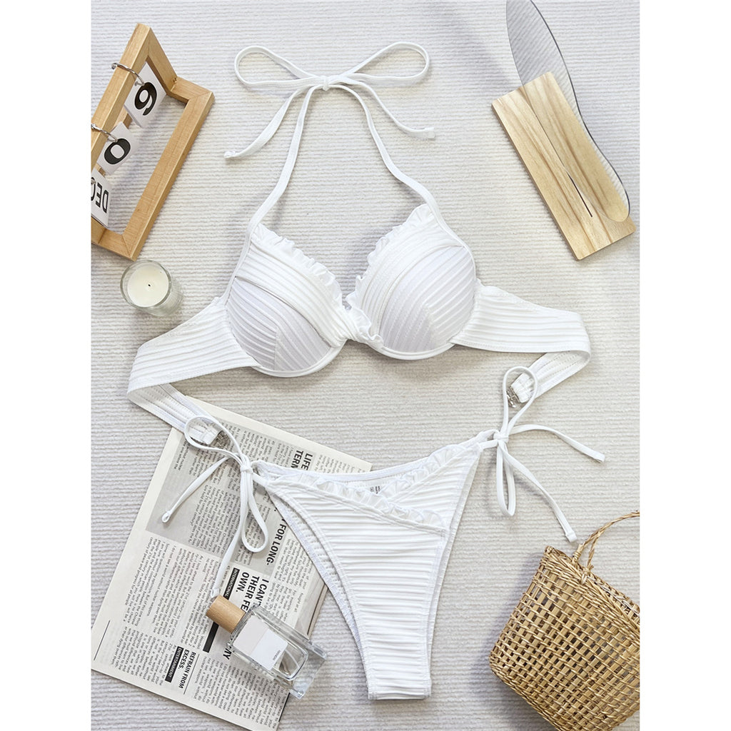 Jessie Halter Frilled Underwired Bra Cup Bikini