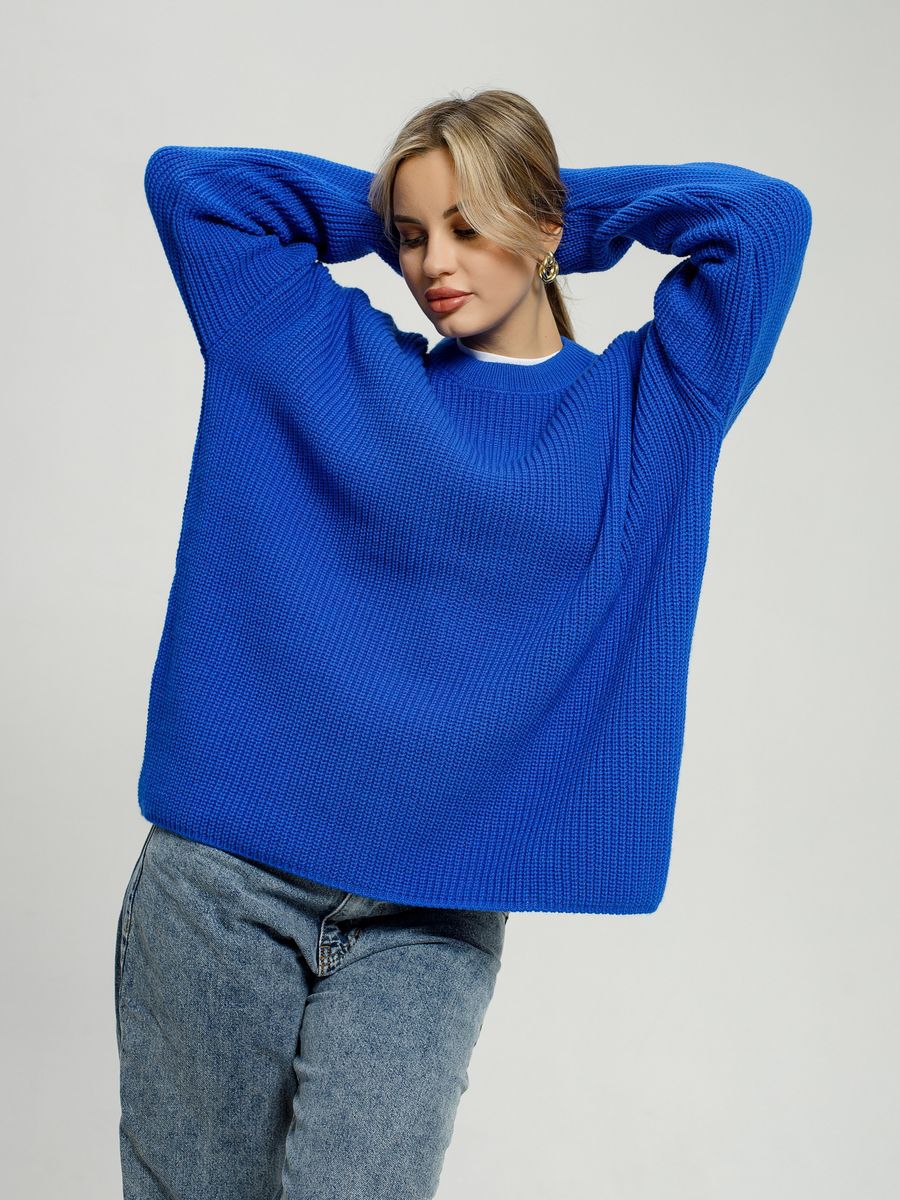 Patricia Woman Solid Color Round Neck Sweater