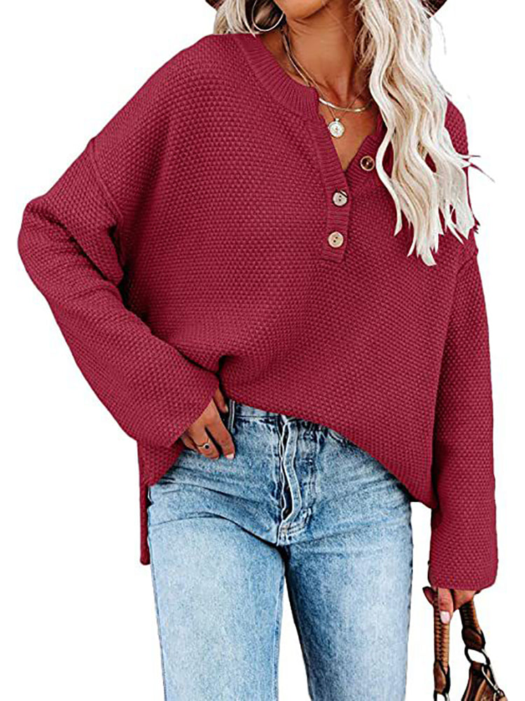 Veronica Vintage Long Sleeve Women Sweater