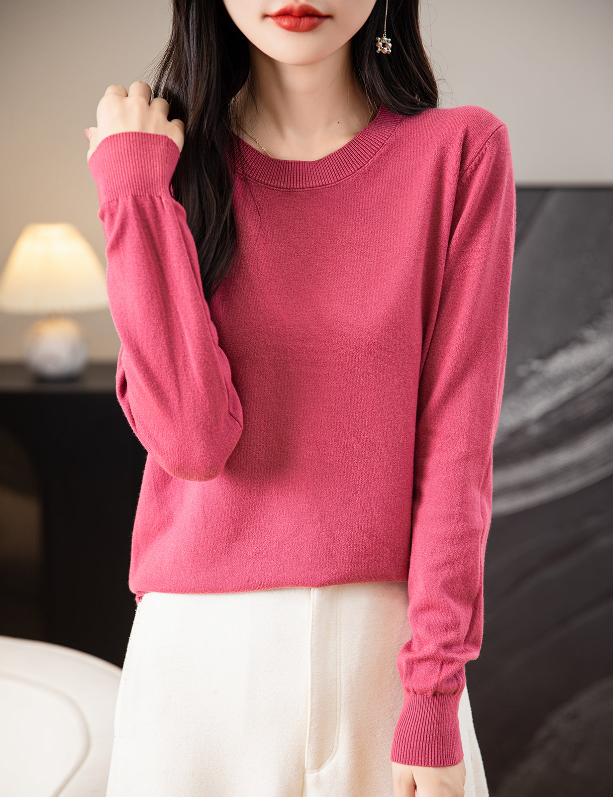 Ruth O Neck Woman Sweater