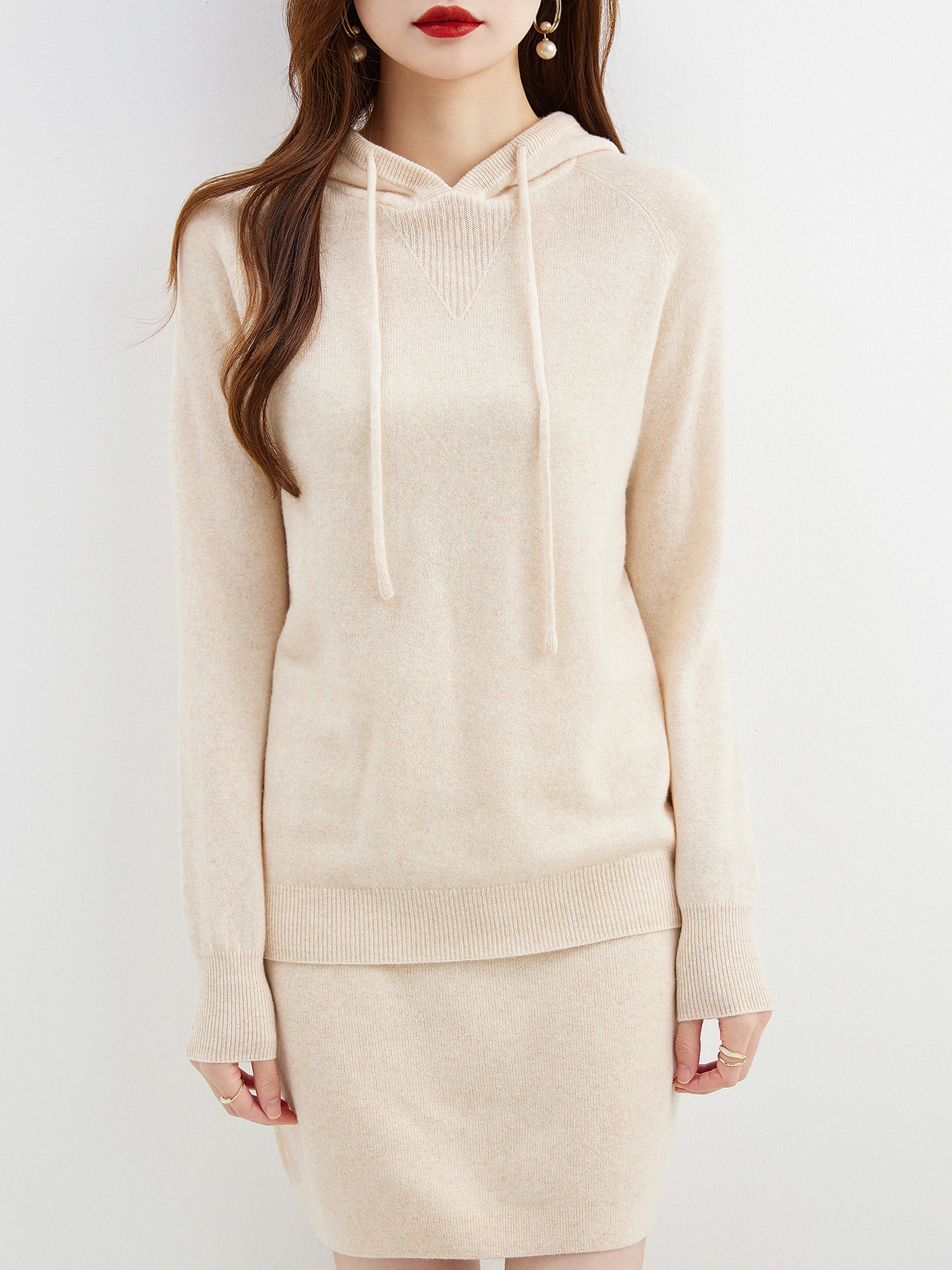 Annie Woman Wool Hoodies Sweatshirt