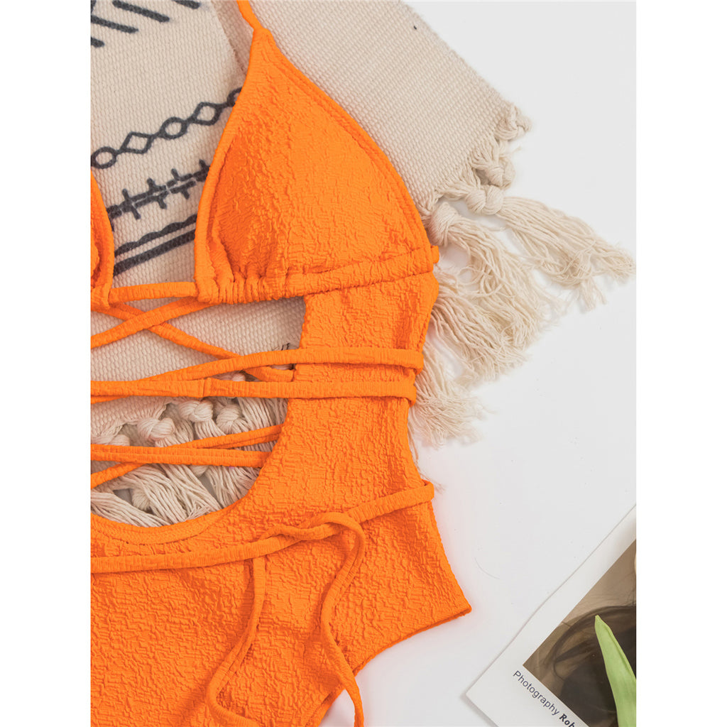 Katie Wrap Around Halter Cut Out Monokini