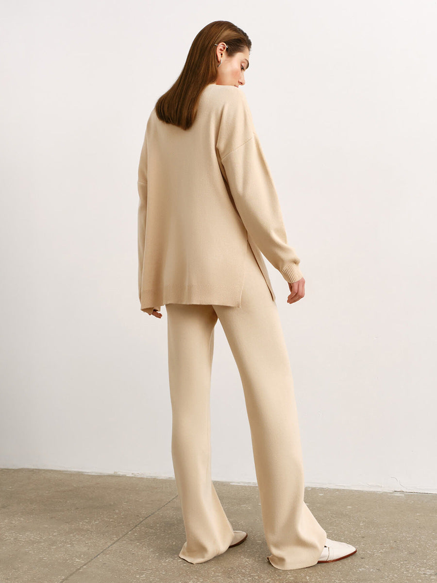 Jasmine Half Turtleneck Sweater & Wide Leg Pants