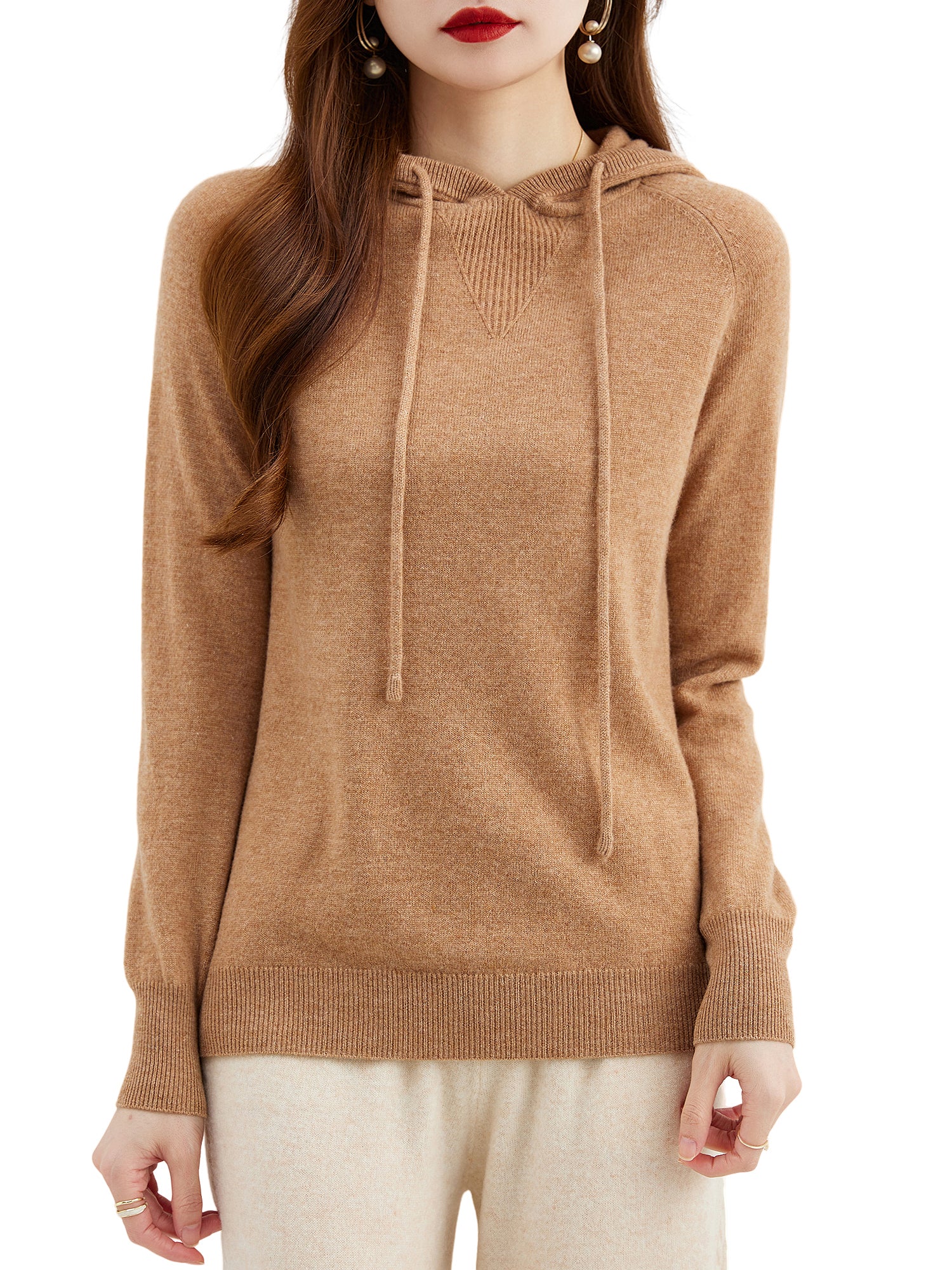 Annie Woman Wool Hoodies Sweatshirt
