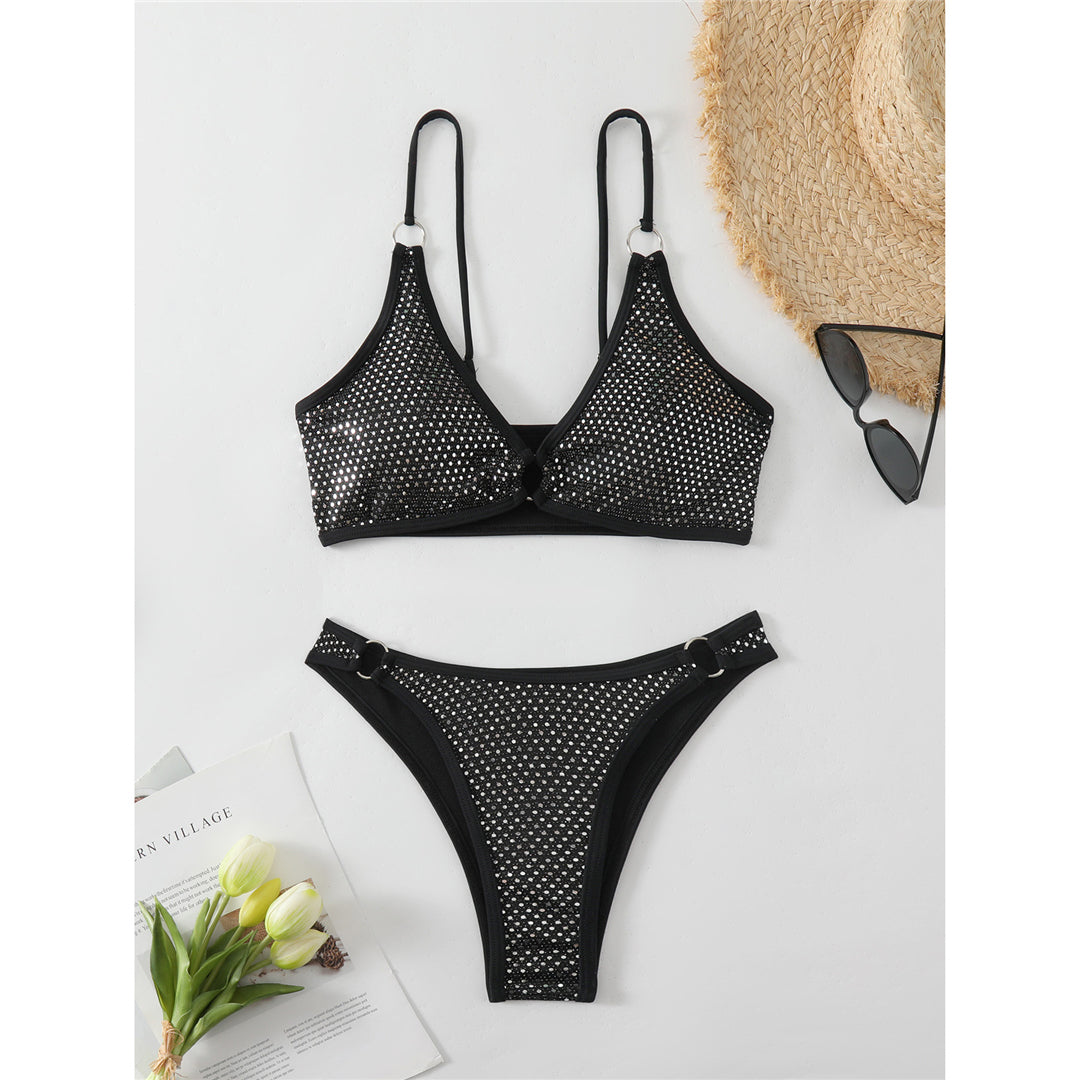 Ella Glitter Sparkling Brazilian High Cut Bikini