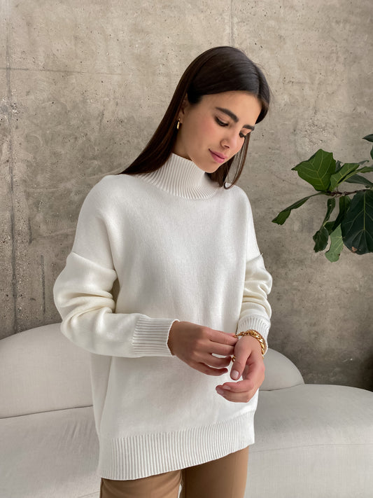 Dawn Women Turtleneck Oversized Casual Sweater